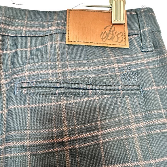 Bee Inspired B33 plaid checkered‎ men's pants size  34S - Picture 5 of 9